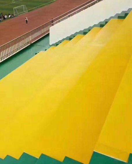 合川球场台阶翻新修补改造